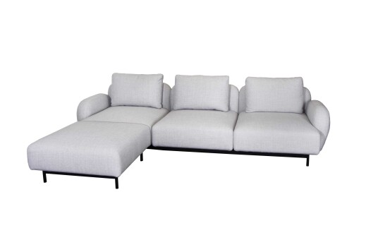 Cane-line Aura 3-seter sofa Light grey Grå