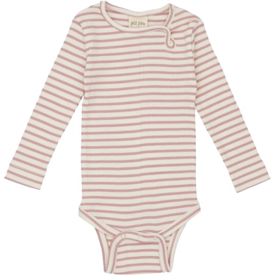 Rosa Stripete Petit Piao Modal LS Body (56 / 1 2 mnd)