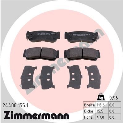 Bremseklosser ZIMMERMANN 24488.155.1