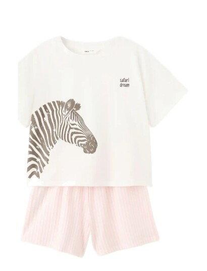 Mango Striped Short Pyjamas Cream 9 10 Mango Striped Short Pyjamas Cream 9 10