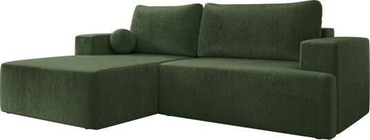 Deylor Sovesofa med sjeselong 3 seter Grønn