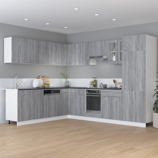 Underskap med skuff grå sonoma 60x46x81,5 cm konstruert tre 8720286954768 Underskap med skuff grå sonoma 60x46x81,5 cm konstruert tre 8720286954768