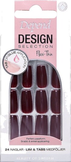 Depend Design Selection Flexi-Thin Dark Scarlet Short Coffin