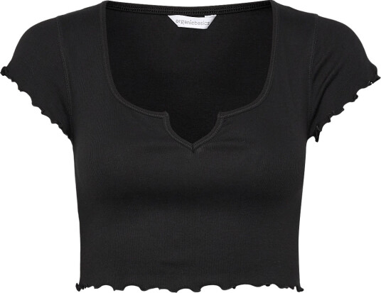 Organic Basics | Core Extend Rib Dip Baby Tee | XXS