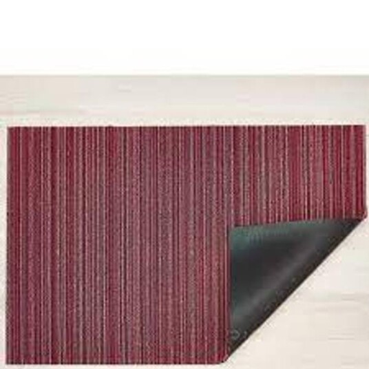 CHILEWICH Skinny Stripe Dørmatte 61x91cm RASPBERRY