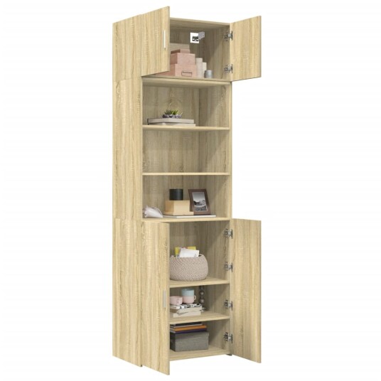 Oppbevaringsskap sonoma eik 70x42,5x225 cm konstruert tre