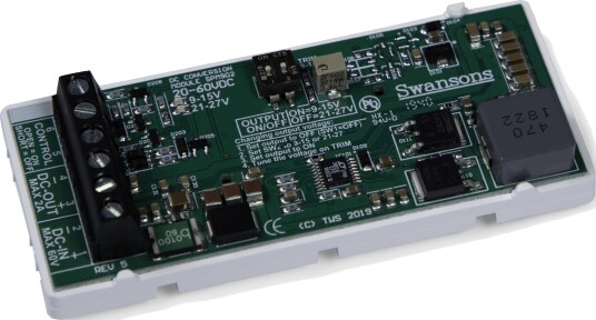 Swanson 5213636 Dc-Omformer 24–60 v Innspenning, 12–24 v Område