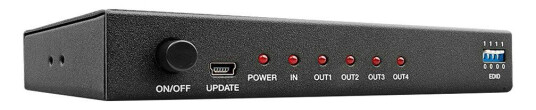Lindy HDMI 1.4 UHD Video/Lyd-splitter med 4 porter