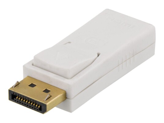 Deltaco DP-HDMI31 DisplayPort til HDMI Videoadapter - Hvit