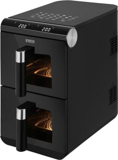 Noveen AF5050 Airfryer med dobbel skuffe - 5,5L, 1700W, touchpanel