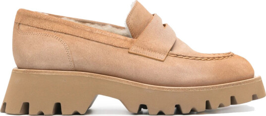 Santoni Dame Sko Beige 38 1/2 EU,