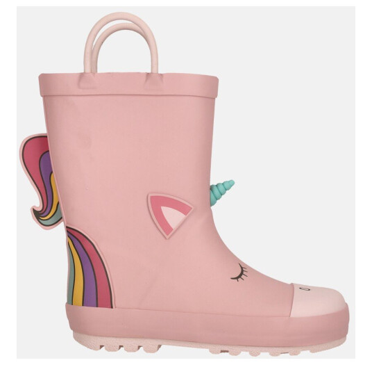 Zigzag Rook Kids Rubber Boot Silver Pink 24 Støvler Zigzag Rook Kids Rubber Boot Silver Pink 24 Støvler