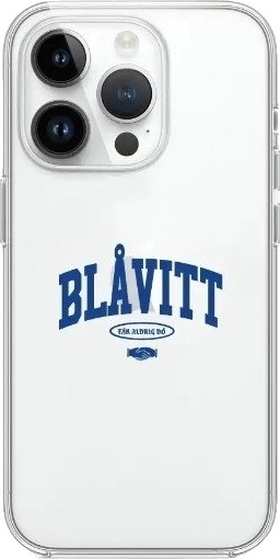 Phonecases3D iPhone 14 Pro IFK Göteborg Clear case -mobildeksel, hvit