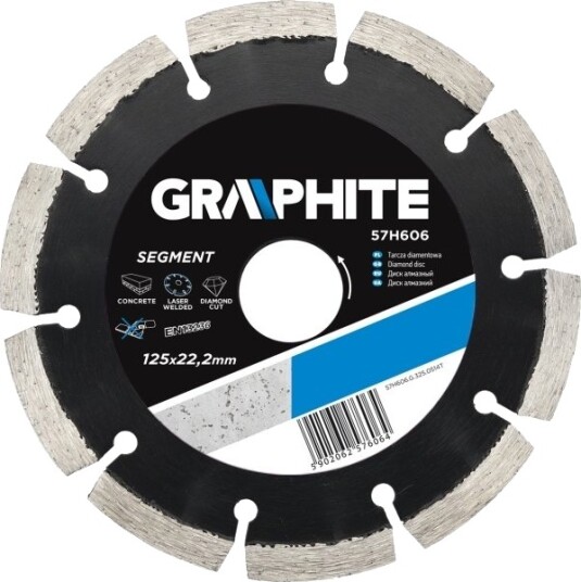 Grafitt Grafitas Segmentløs Diamantskive 230X22,2 Mm 57H610