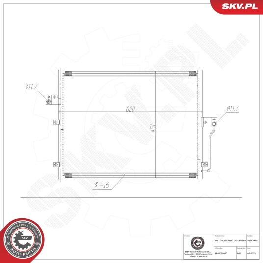 Kondensator ESEN SKV 86SKV455