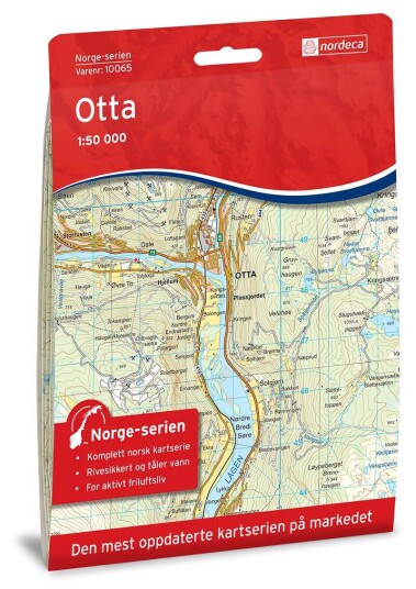 Ugland IT Nordeca Otta Norge-serien 1:50 000 Turkart
