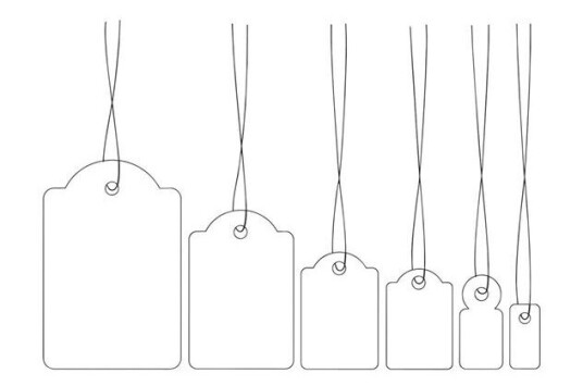 HERMA price tag labels - 1000 pcs. - 25 x 38 mm