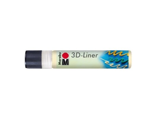 Marabu 1803 09 622, Gult, Assorterte Farger, Rund, 3D Pastel Yellow, Vann-Basert Blekk, 1 Stykker