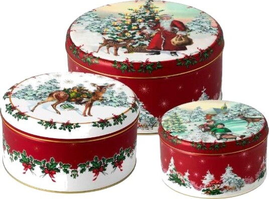 Villeroy & Boch Winter Collage kakebokser 3 stk Villeroy & Boch Winter Collage kakebokser 3 stk