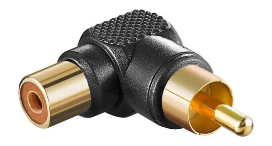 Pro RCA adapter 90° Svart Pro RCA adapter 90° Svart