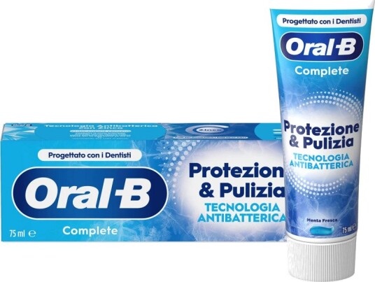 Oral-B Complete Protection and Cleaning Tannkrem med sink & frisk mint 75 ml.
