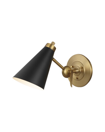 Visual Comfort Signoret Task Sconce Brass/Black Visual Comfort Signoret Task Sconce Brass/Black