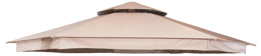 Hillerstorp Paviljong tak luxor 6-sidig Mørke beige 6-kantig Beige