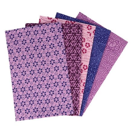Tissu De Marie Marie's Cloth Fat Quarter Amethyst 50x57cm 5 stk