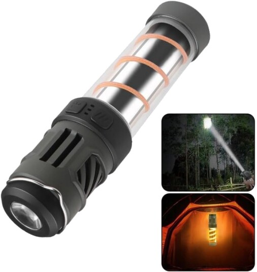 2 i 1 LED Campinglampa med myggavvisare