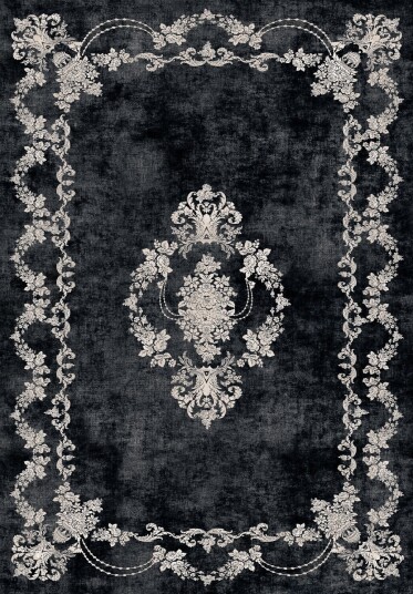 Wilton teppe Taknis svart Størrelse: 200 x 280 cm