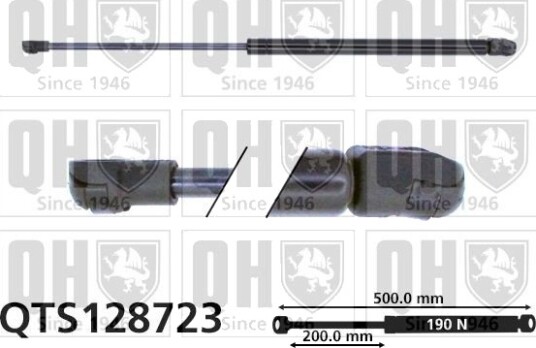 Gassfjær, motorpanser QUINTON HAZELL QTS128723
