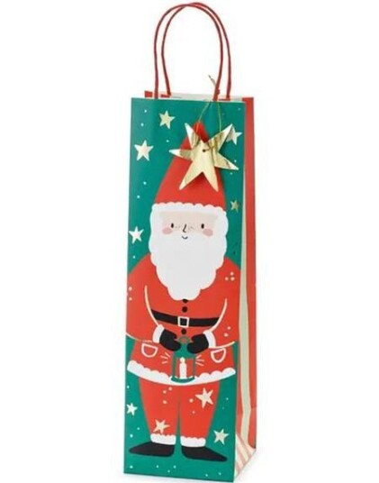 Vinpose/Gavepose med Stor Julenisse 36 cm