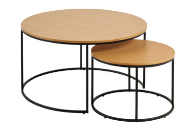 Kave Home Sidebord Yoana, sett med 2 1715091-02-0
