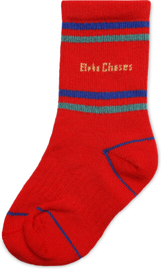 Bobo Choses Lake Monster Short Socks Bobo Choses Red 20/22