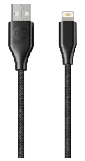 Forever Core MFi 3m USB-A til Lightning Kabel, Sort