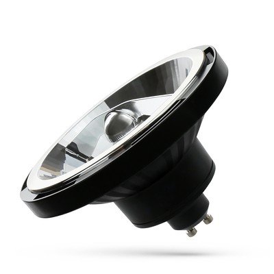 Spectrum 12W svart LED spot - 230V, GU10, AR111 - Dimbar : Ikke dimbar, Kulør : Nøytral Spectrum 12W svart LED spot - 230V, GU10, AR111 - Dimbar : Ikke dimbar, Kulør : Nøytral