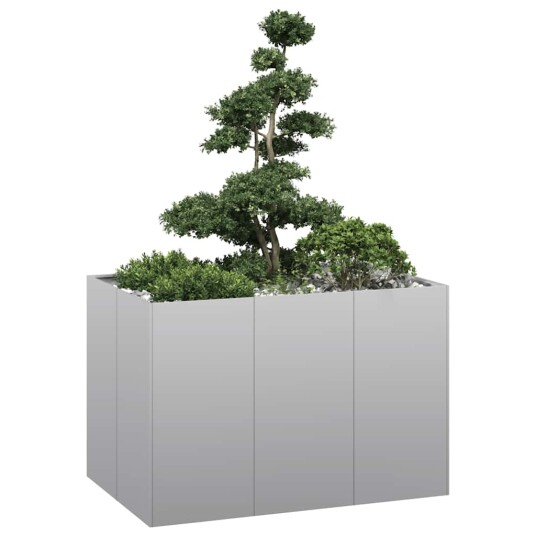 vidaXL Plantekasse 120x80x80 cm galvanisert stål