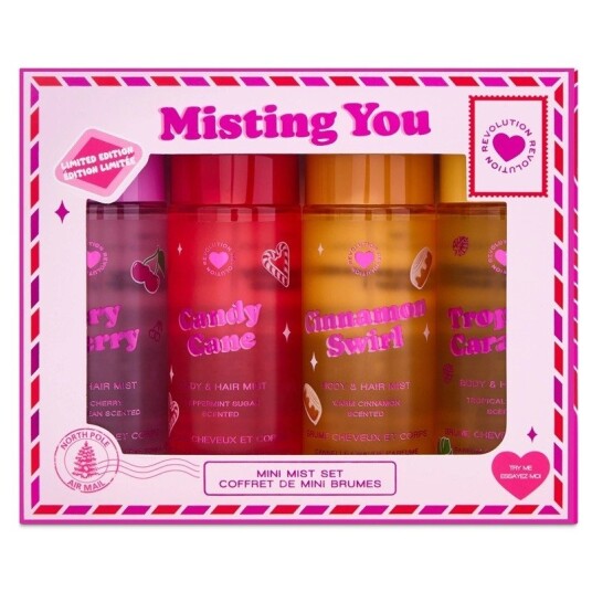 Makeup Revolution I Heart Revolution Misting You Mini Body Mist Set Makeup Revolution I Heart Revolution Misting You Mini Body Mist Set