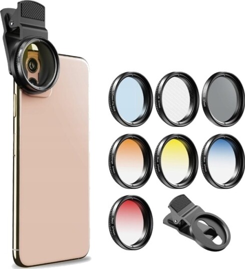 Apexel Filtersett 7-I-1 Cpl Nd32 Star Pol Til Telefon/Smarttelefon Apl-52Uv-7G Apexel Filtersett 7-I-1 Cpl Nd32 Star Pol Til Telefon/Smarttelefon Apl-52Uv-7G