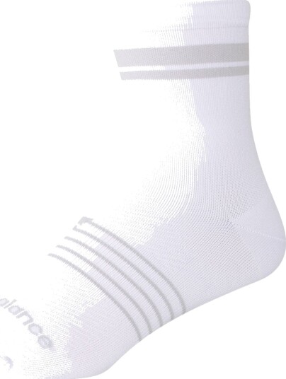 New Balance Pro Run Quarter Socks 1 Pair White M