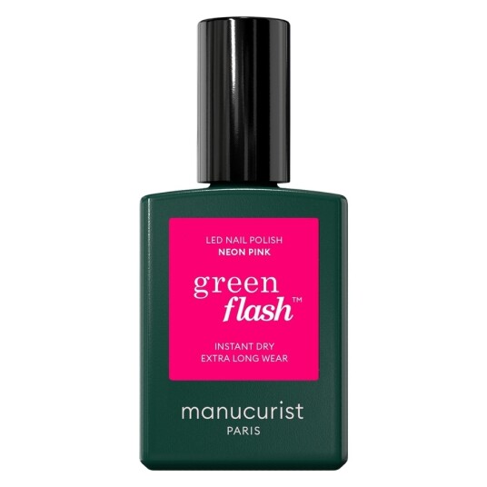 Manucurist Green Flash Led Nail Polish Neon Pink 15ml