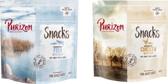 Purizon Snack Prøveblanding & & Kylling Okse Fisk 2 X 40 G