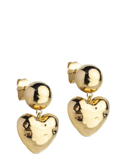 ENAMEL COPENHAGEN Earrings Poma Heart Guld One Size