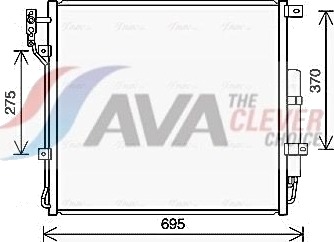 AVA COOLING SYSTEMS AU5227D Kondensator, klimaanlegg