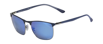 Ray-ban 0Rb3686 Blue On Gunmetal polariserte solbriller unisex Blå 57 Ray-ban 0Rb3686 Blue On Gunmetal polariserte solbriller unisex Blå 57