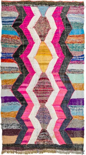 Marokkansk Boucherouite teppe 150 x 255 cm Størrelse: 150 x 255 cm