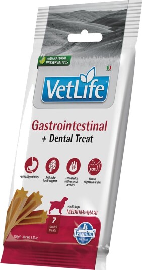 Farmina Vet Life Dental Gastrointestinal M/L 100G