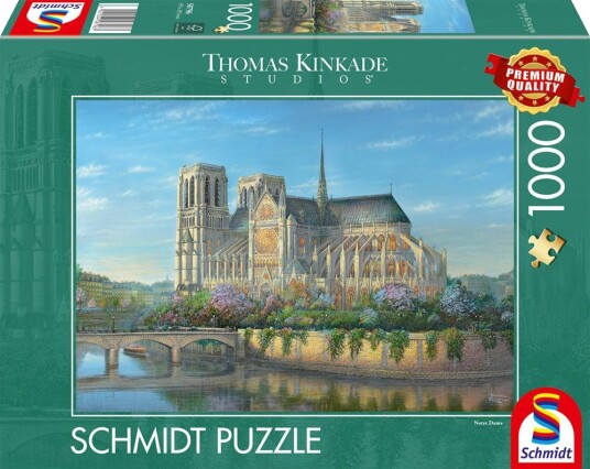 Schmidt Spiele Puslespill 1000 brikker Notre Dame