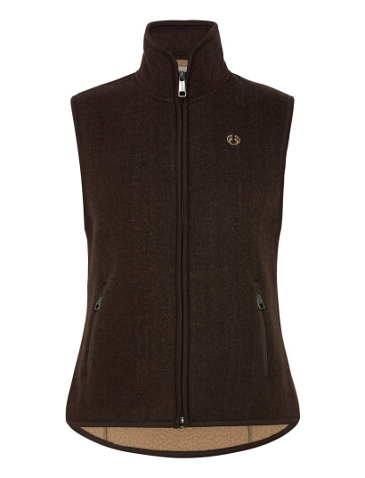Chevalier Mainstone Fleece Vest Women Brown 38 W