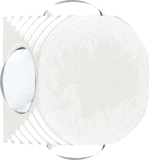 V Tac 4W rund LED vegglampe med 4 lysstråler IP54 hvit 3000K 4 veis lys moderne design Kulør : Varm